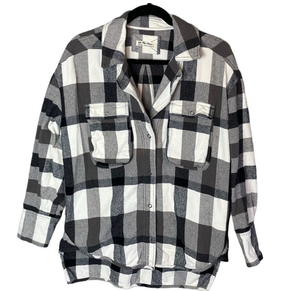 We The Free Izzy Printed Cargo Plaid Shirt
